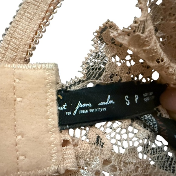 Urban outfitters lace triangle Bralette sheer feminine whimsy boho indie flirty - Picture 7 of 9